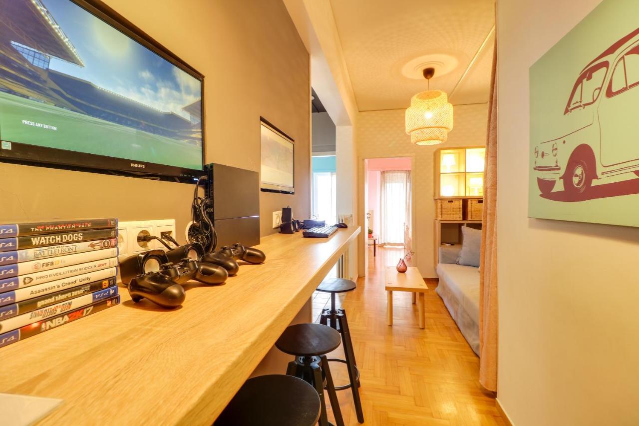 Spacious Central Flat☆3Min To Metro☆Ac|Netflix|Pc Atena Exterior foto
