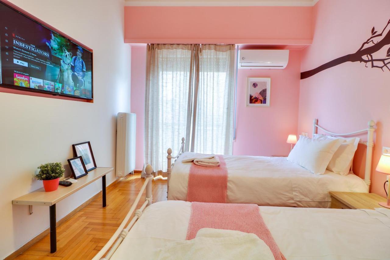 Spacious Central Flat☆3Min To Metro☆Ac|Netflix|Pc Atena Exterior foto