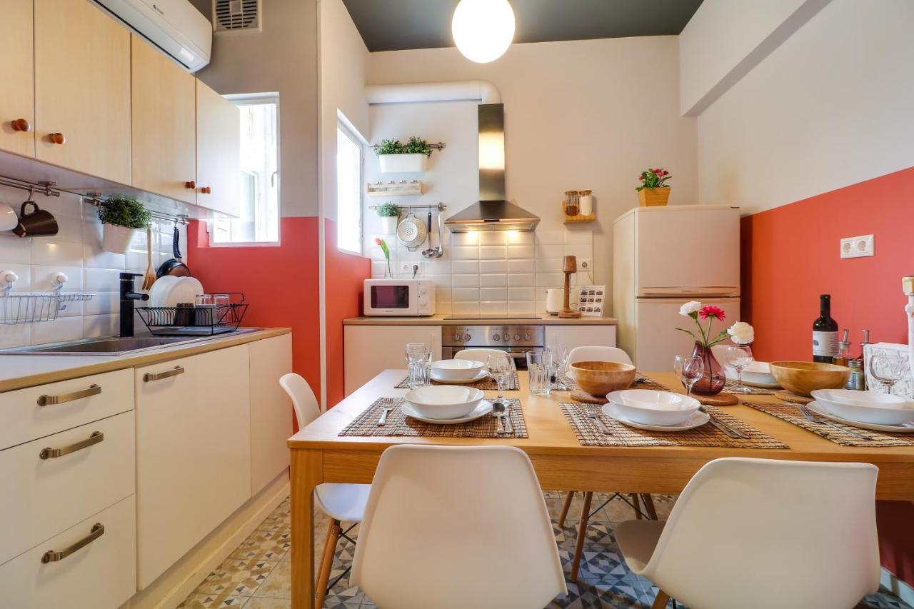 Spacious Central Flat☆3Min To Metro☆Ac|Netflix|Pc Atena Exterior foto