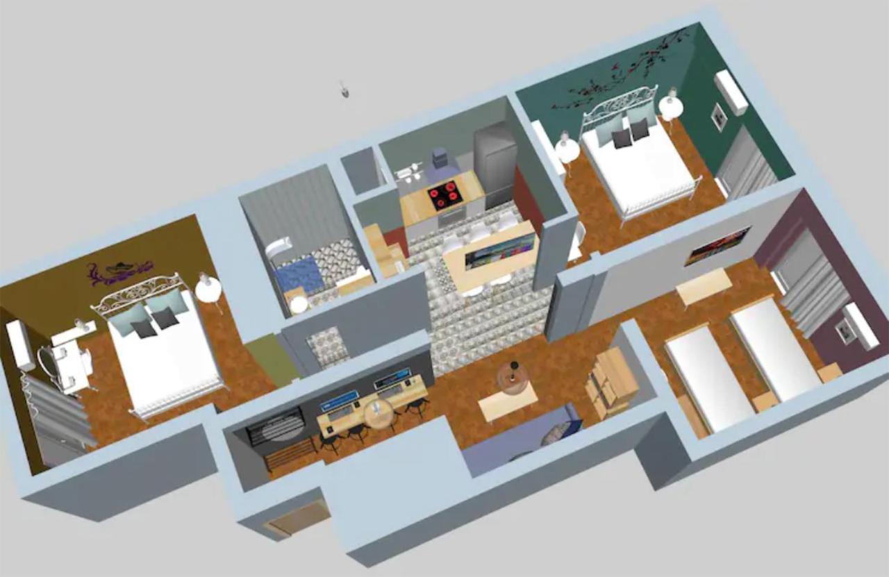 Spacious Central Flat☆3Min To Metro☆Ac|Netflix|Pc Atena Exterior foto